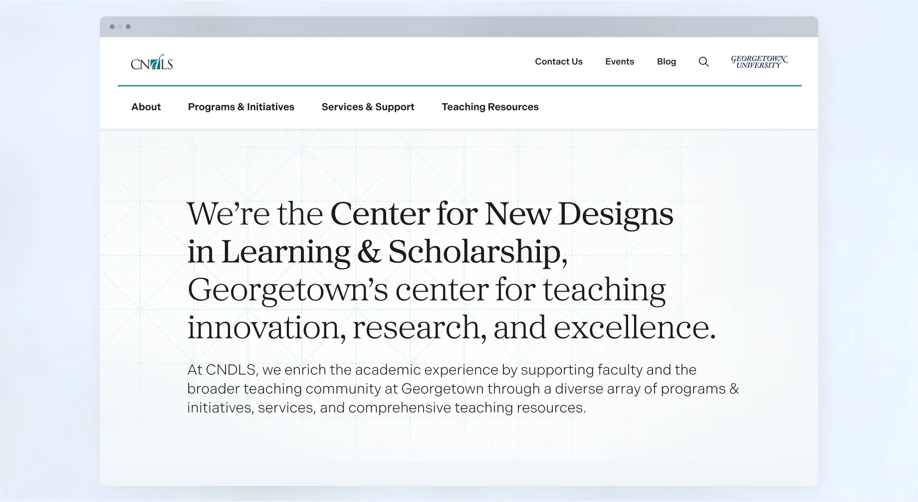CNDLS website landing page