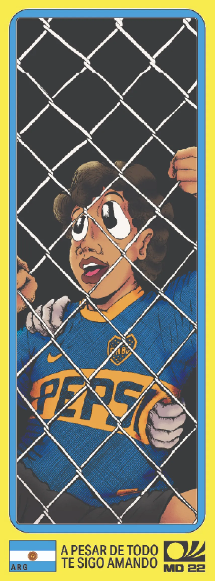 digitally altered sticker of 'reja'